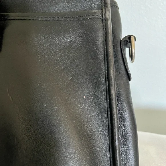 Coach vintage Black Leather briefcase